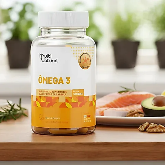 Ômega 3 1000mg, frasco Multi Natural
